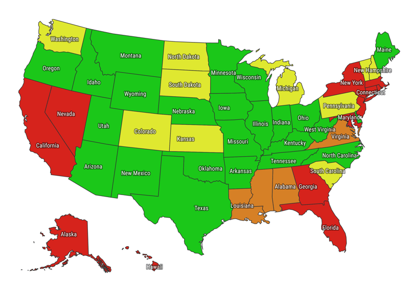 CIA State Map